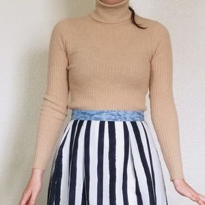 VINTAGE Scotland Cashmere Wool Ribbed Knit Sweater